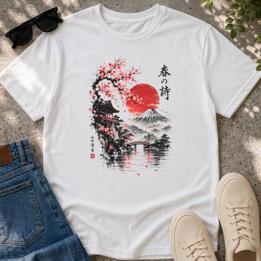 Japanese Spring Poetry T-Shirt