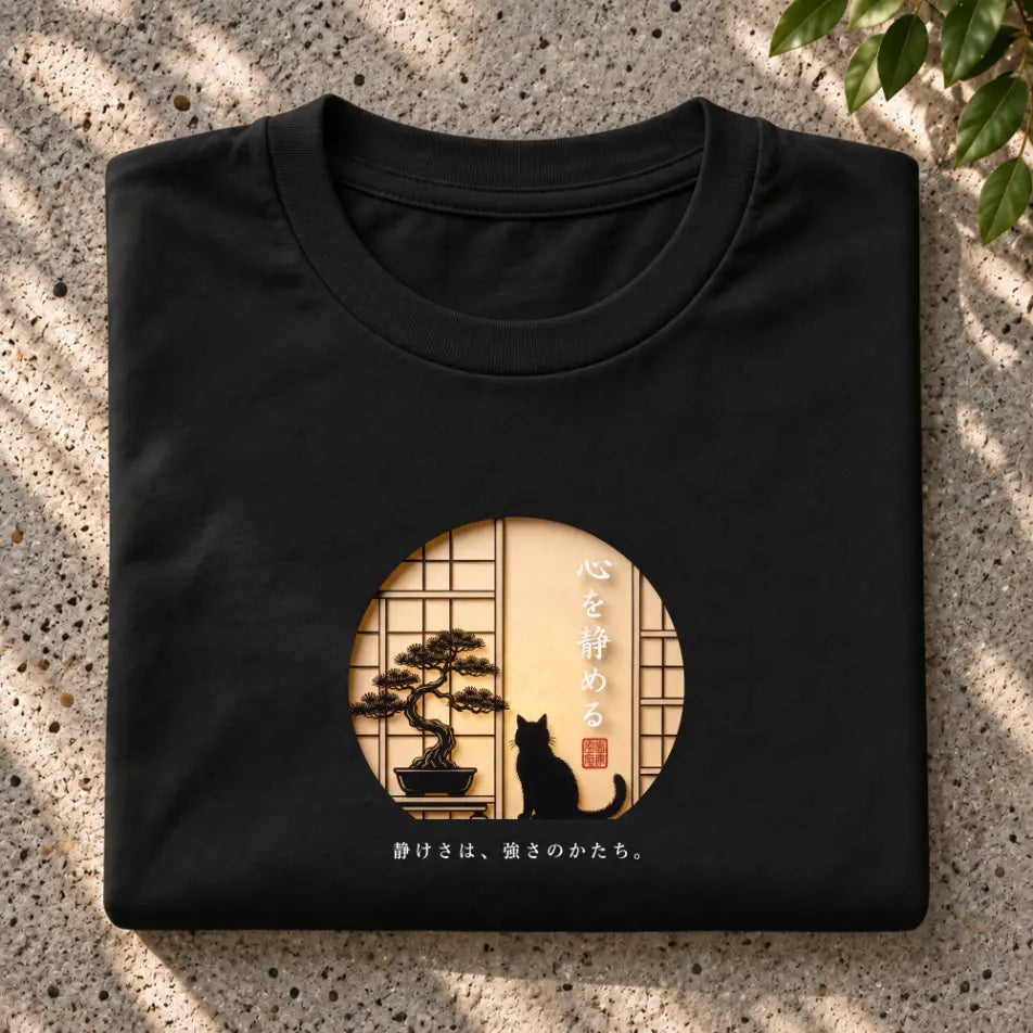 Japanese Zen Cat T-Shirt