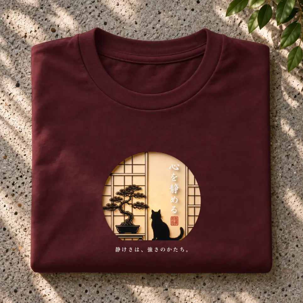 Japanese Zen Cat T-Shirt