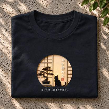 Japanese Zen Cat T-Shirt