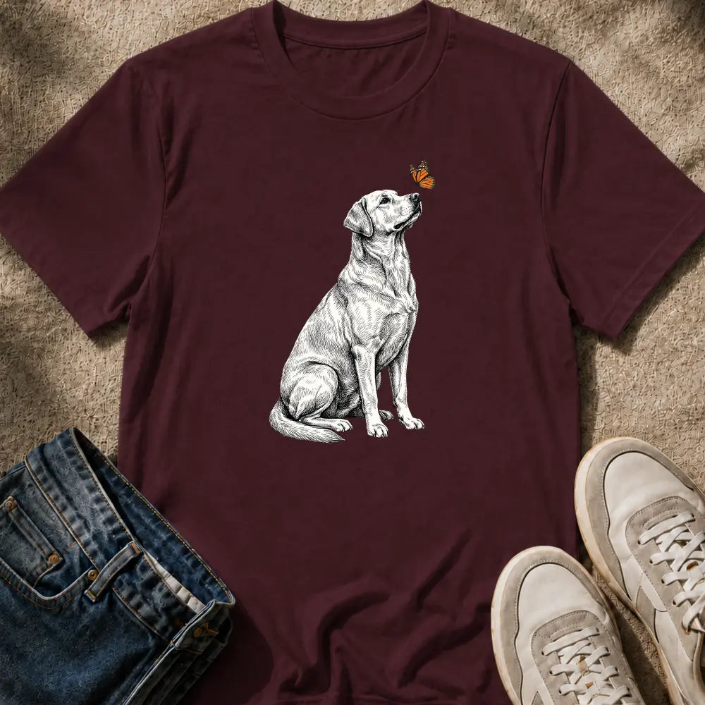 Labrador Retriever & Butterfly T-Shirt