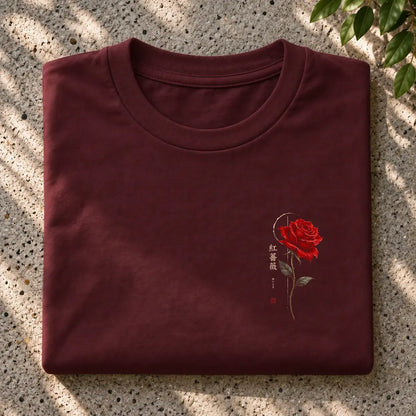 Midnight Crimson Rose T-Shirt