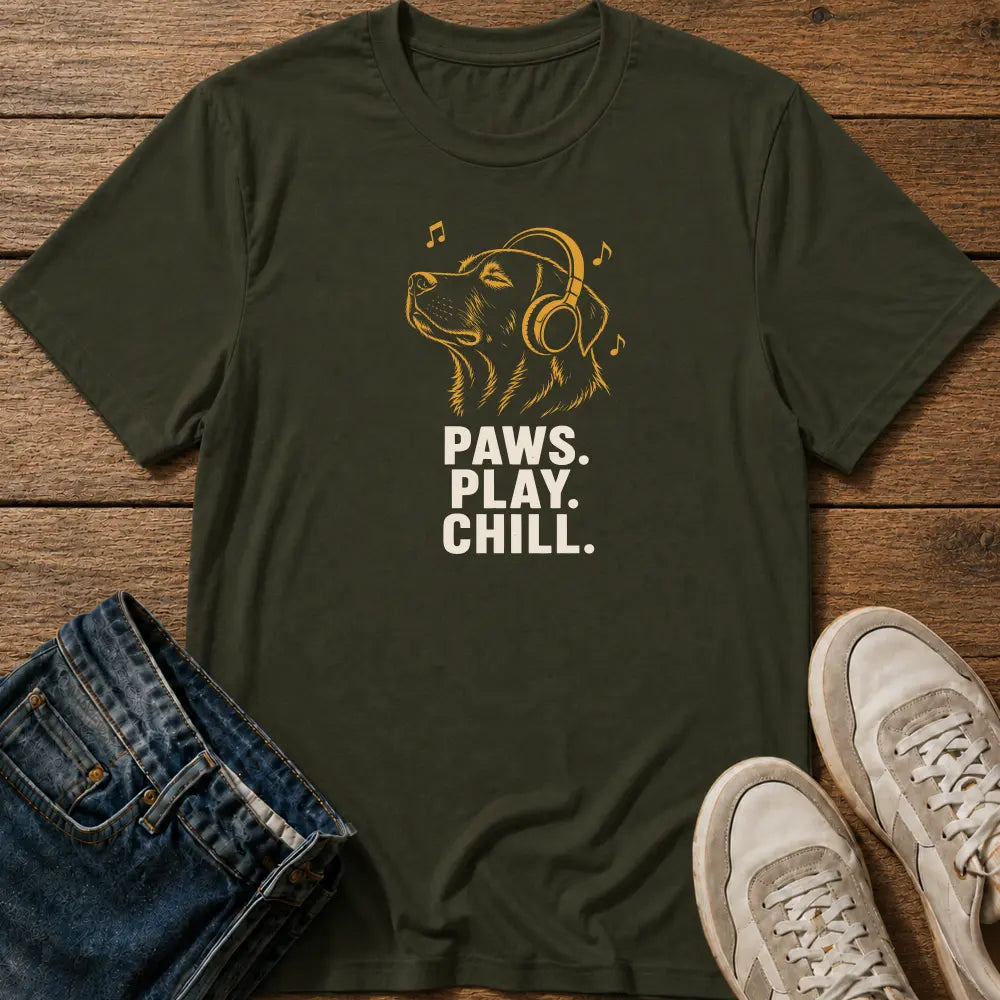 Paws Play Chill T-Shirt