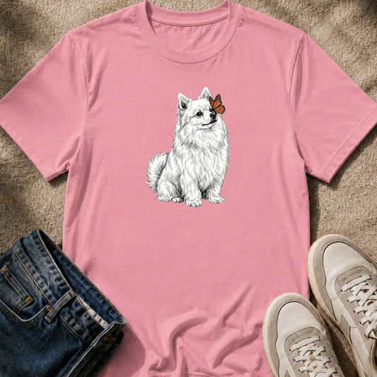 Pomeranian & Butterfly T-Shirt