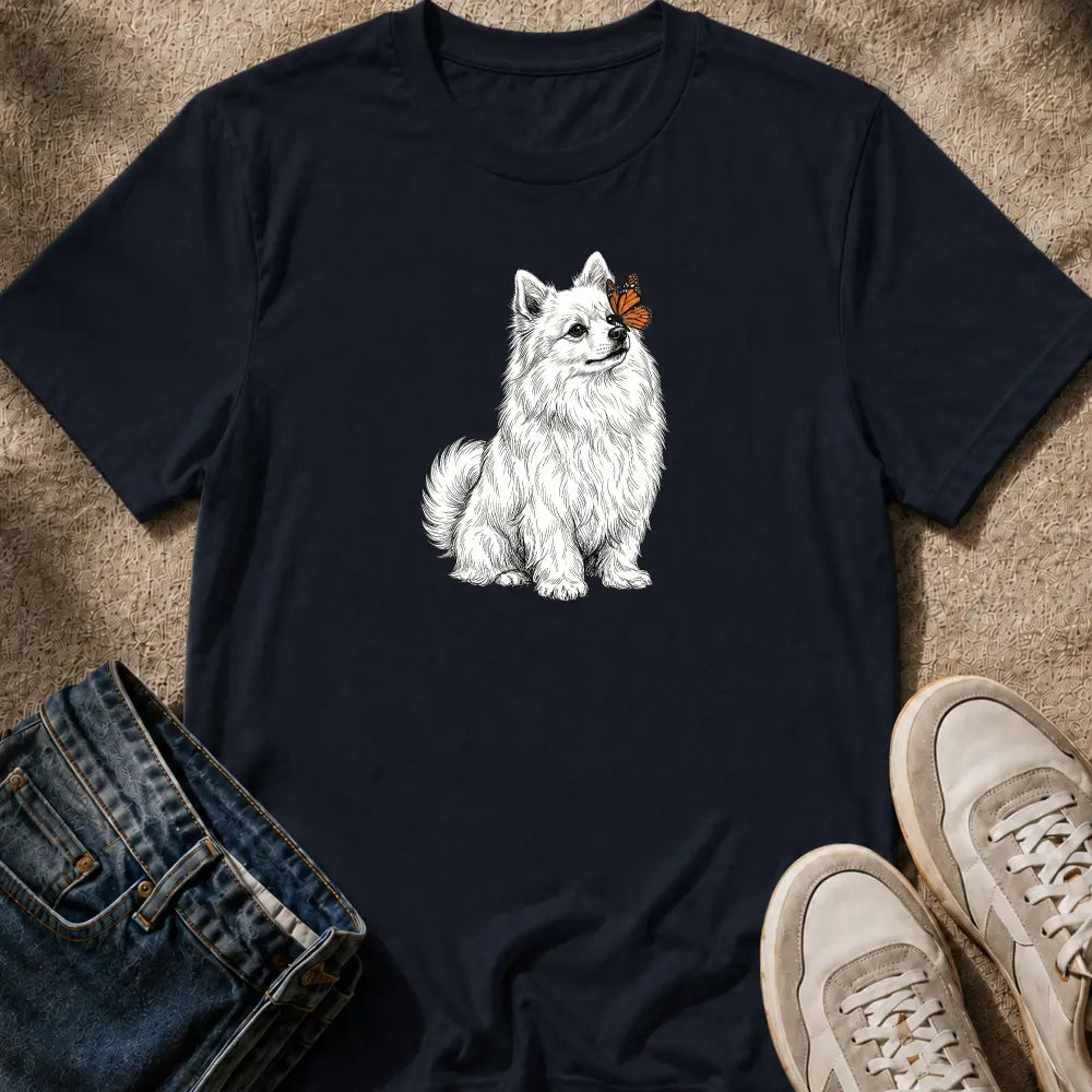 Pomeranian & Butterfly T-Shirt