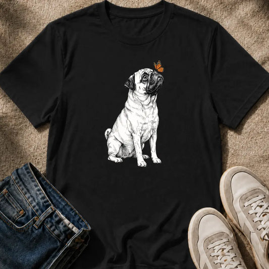 Pug & Butterfly T-Shirt
