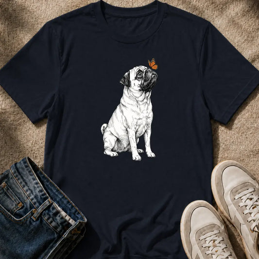 Pug & Butterfly T-Shirt
