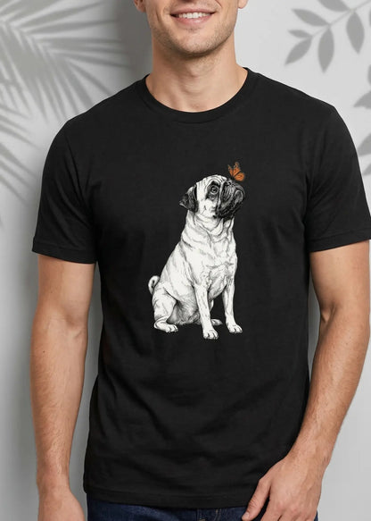 Pug & Butterfly T-Shirt