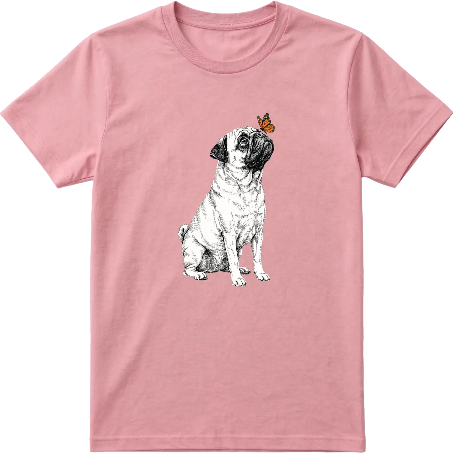 Pug & Butterfly T-Shirt