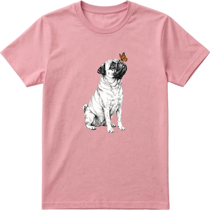Pug & Butterfly T-Shirt