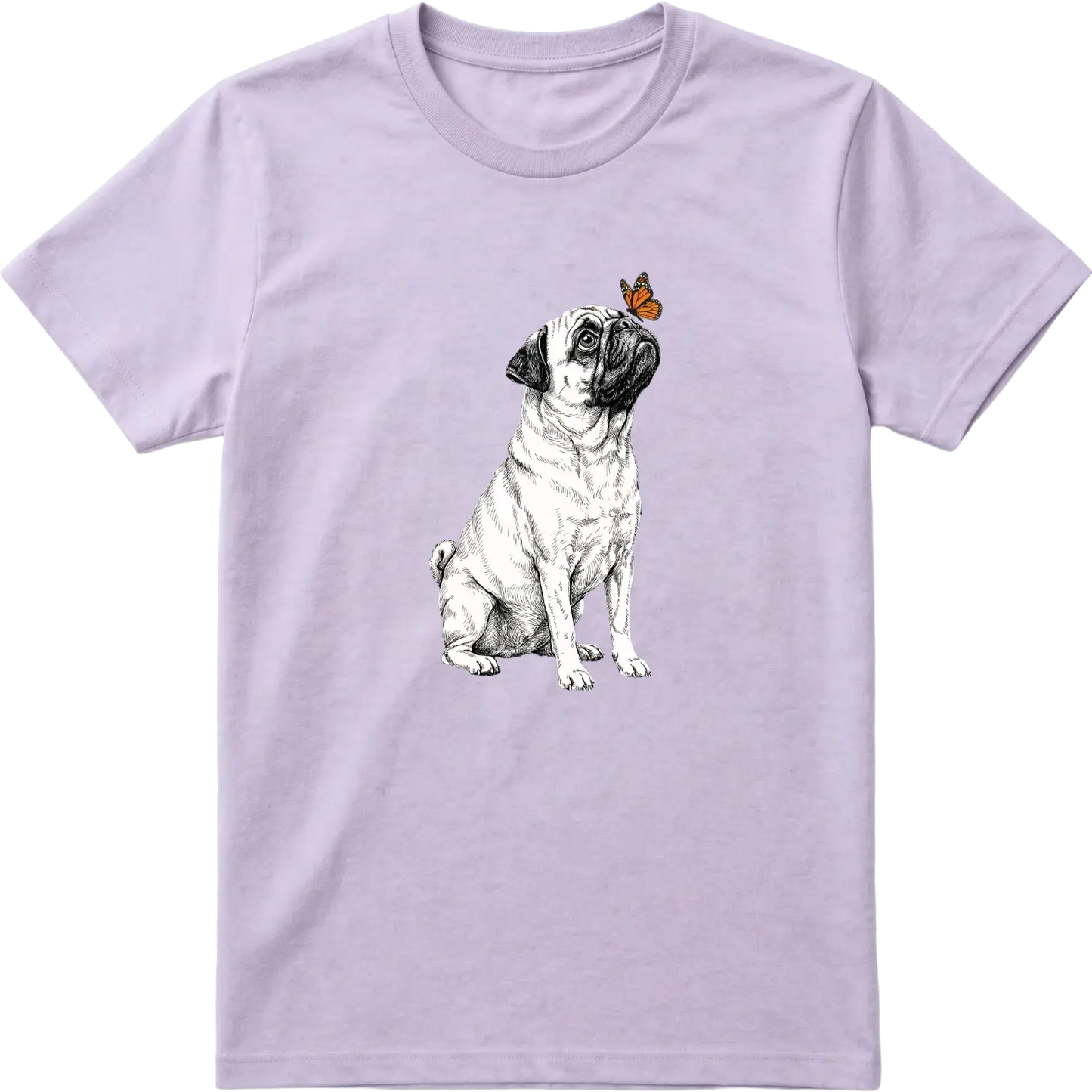 Pug & Butterfly T-Shirt