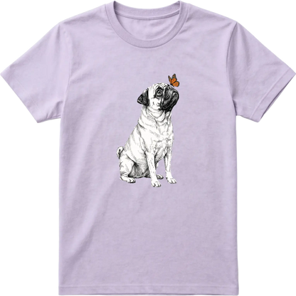 Pug & Butterfly T-Shirt