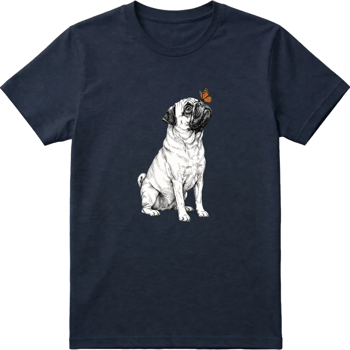Pug & Butterfly T-Shirt