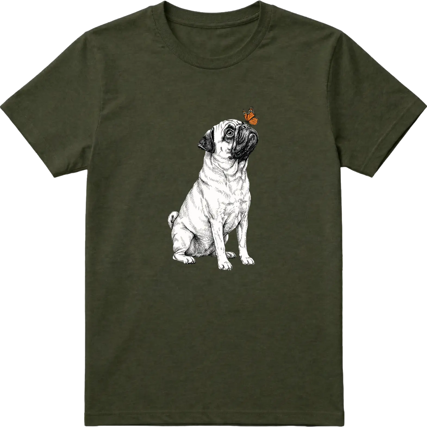 Pug & Butterfly T-Shirt