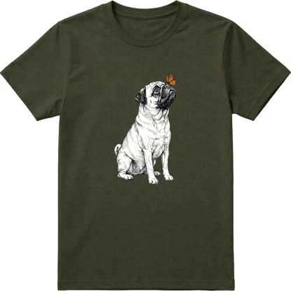 Pug & Butterfly T-Shirt