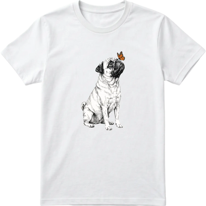 Pug & Butterfly T-Shirt