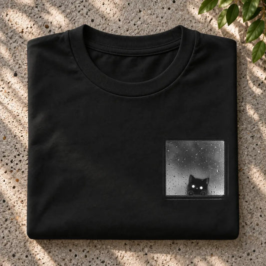 Rainy Window Cat T-Shirt