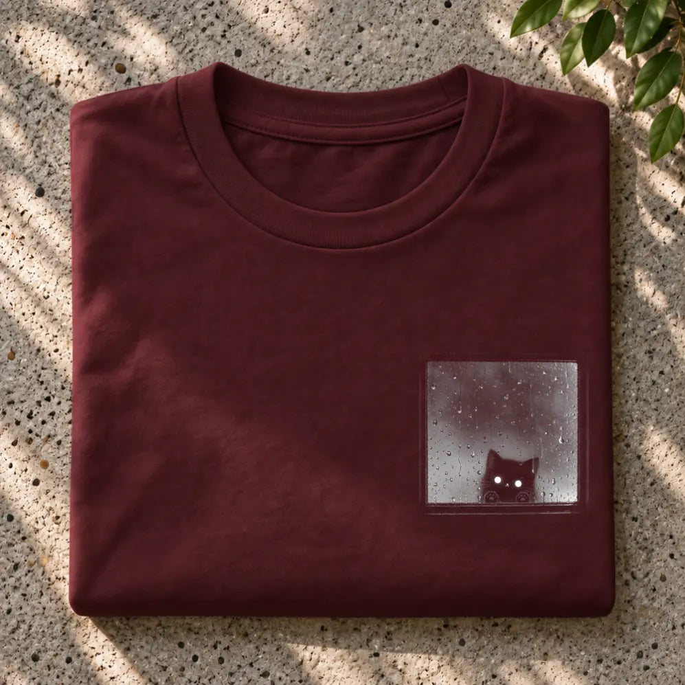 Rainy Window Cat T-Shirt