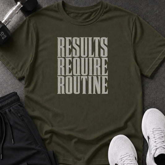 Results Require Routine T-Shirt