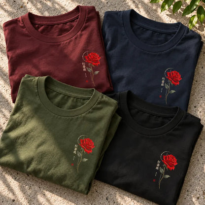 Midnight Crimson Rose T-Shirt