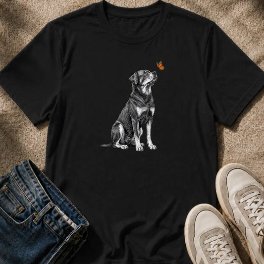 Rottweiler & Butterfly T-Shirt