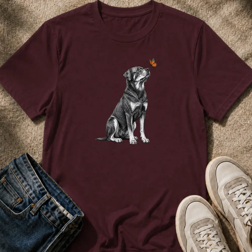 Rottweiler & Butterfly T-Shirt