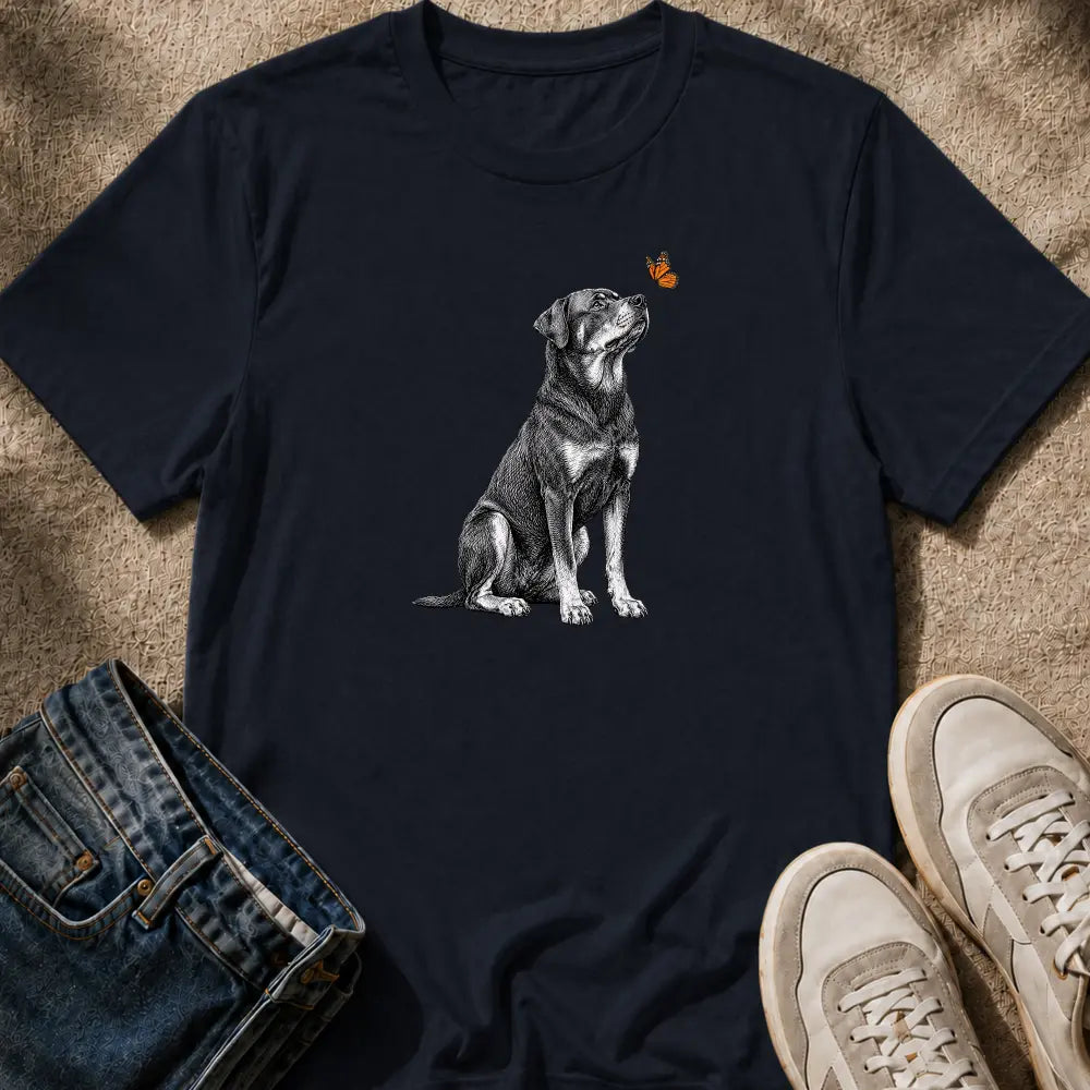 Rottweiler & Butterfly T-Shirt