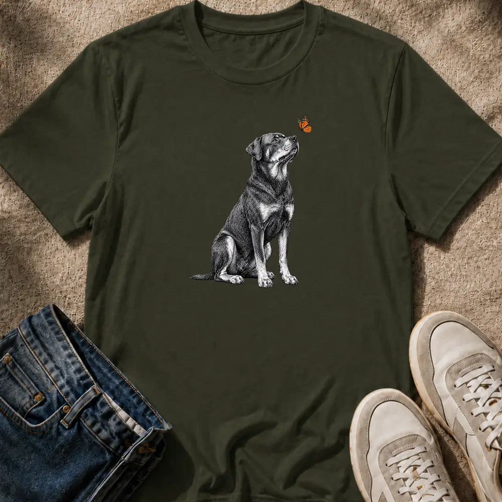 Rottweiler & Butterfly T-Shirt