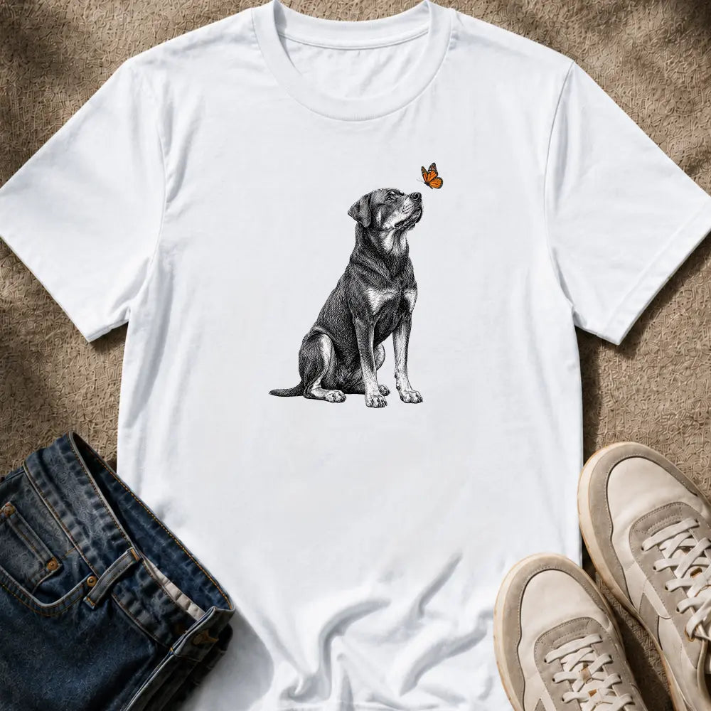 Rottweiler & Butterfly T-Shirt