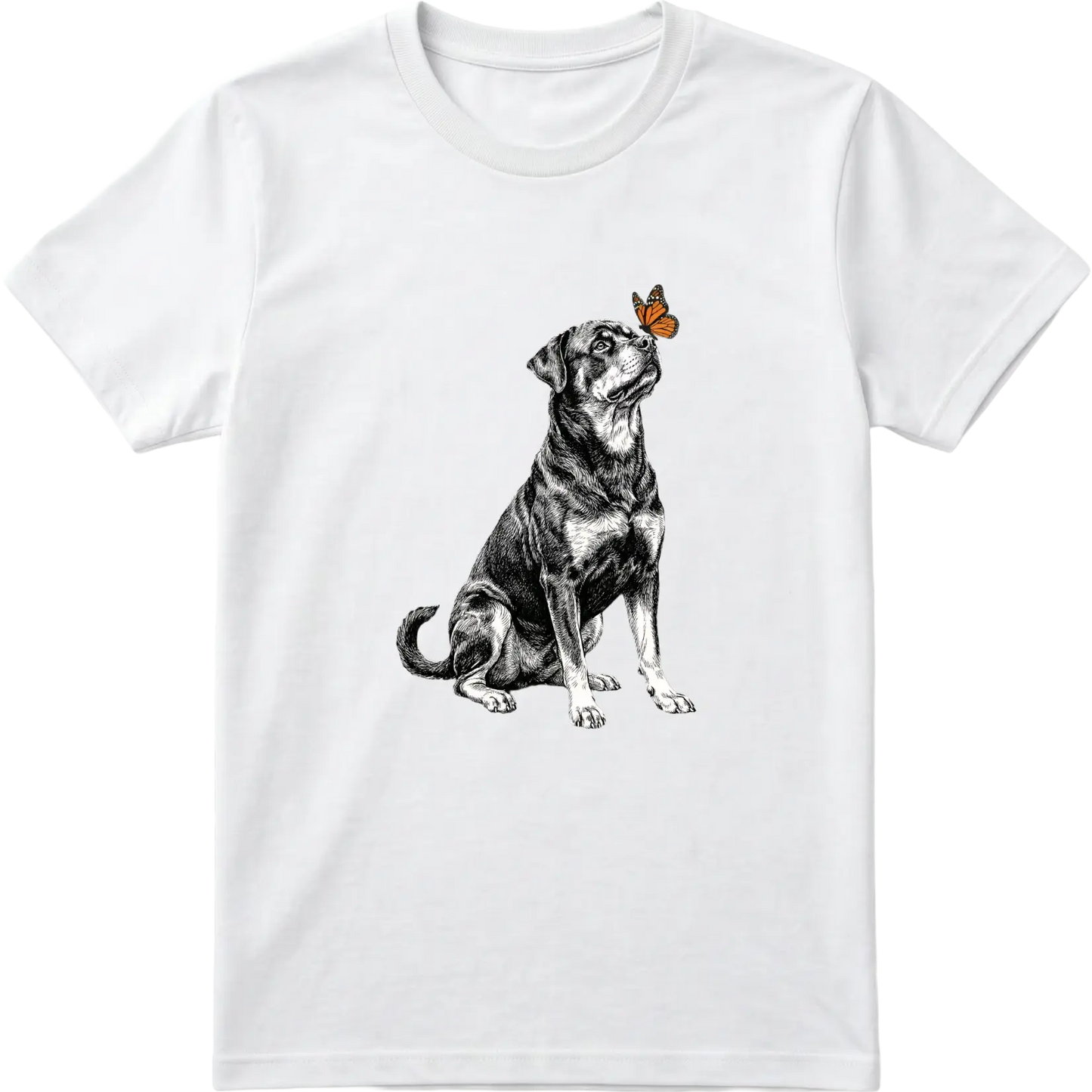 Rottweiler & Butterfly T-Shirt
