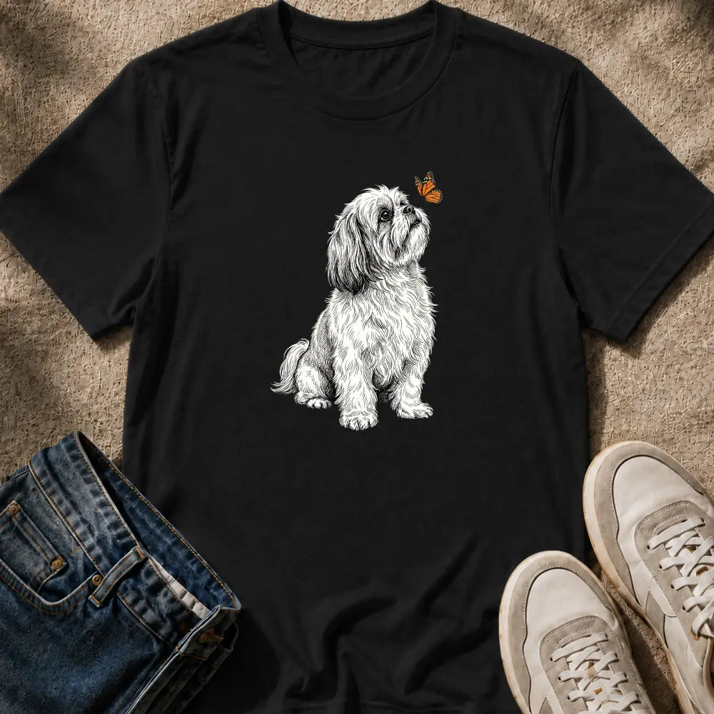 Shih Tzu & Butterfly T-Shirt