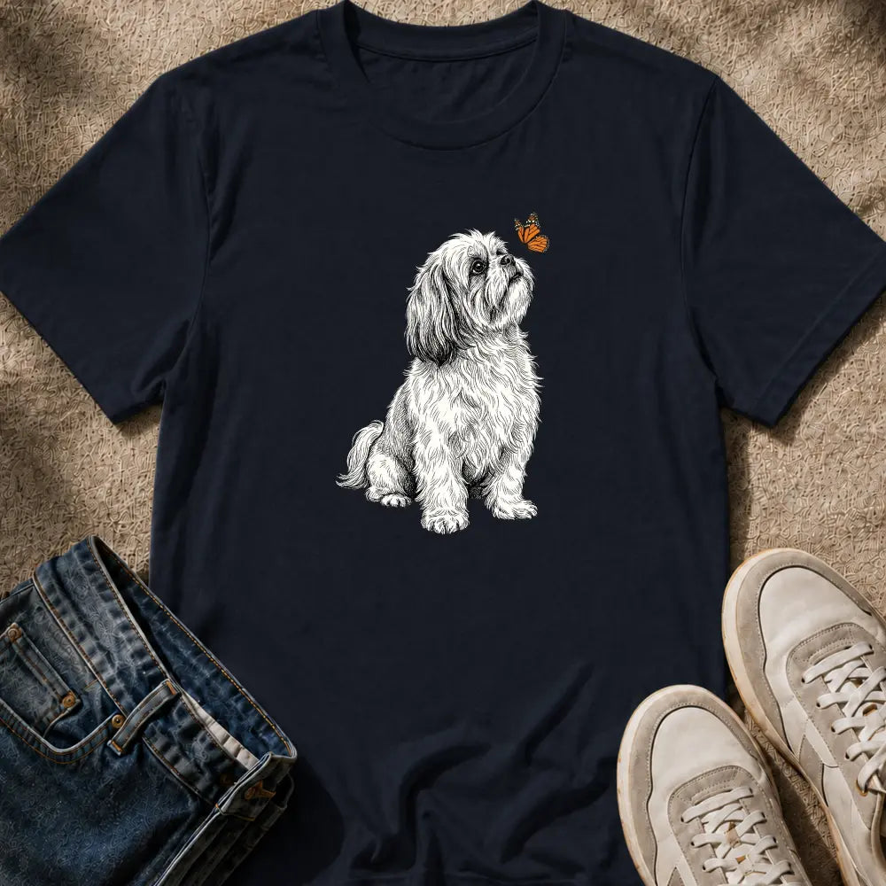 Shih Tzu & Butterfly T-Shirt