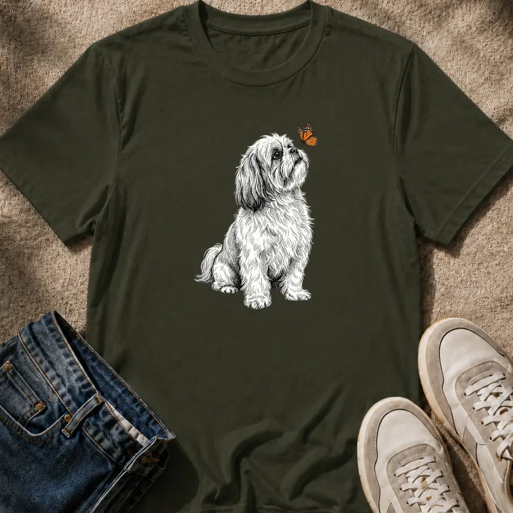 Shih Tzu & Butterfly T-Shirt
