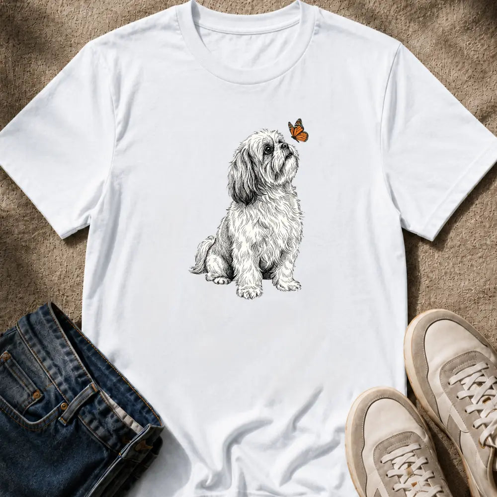 Shih Tzu & Butterfly T-Shirt