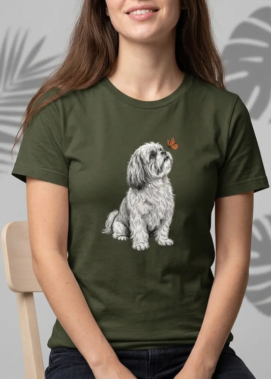 Shih Tzu & Butterfly T-Shirt