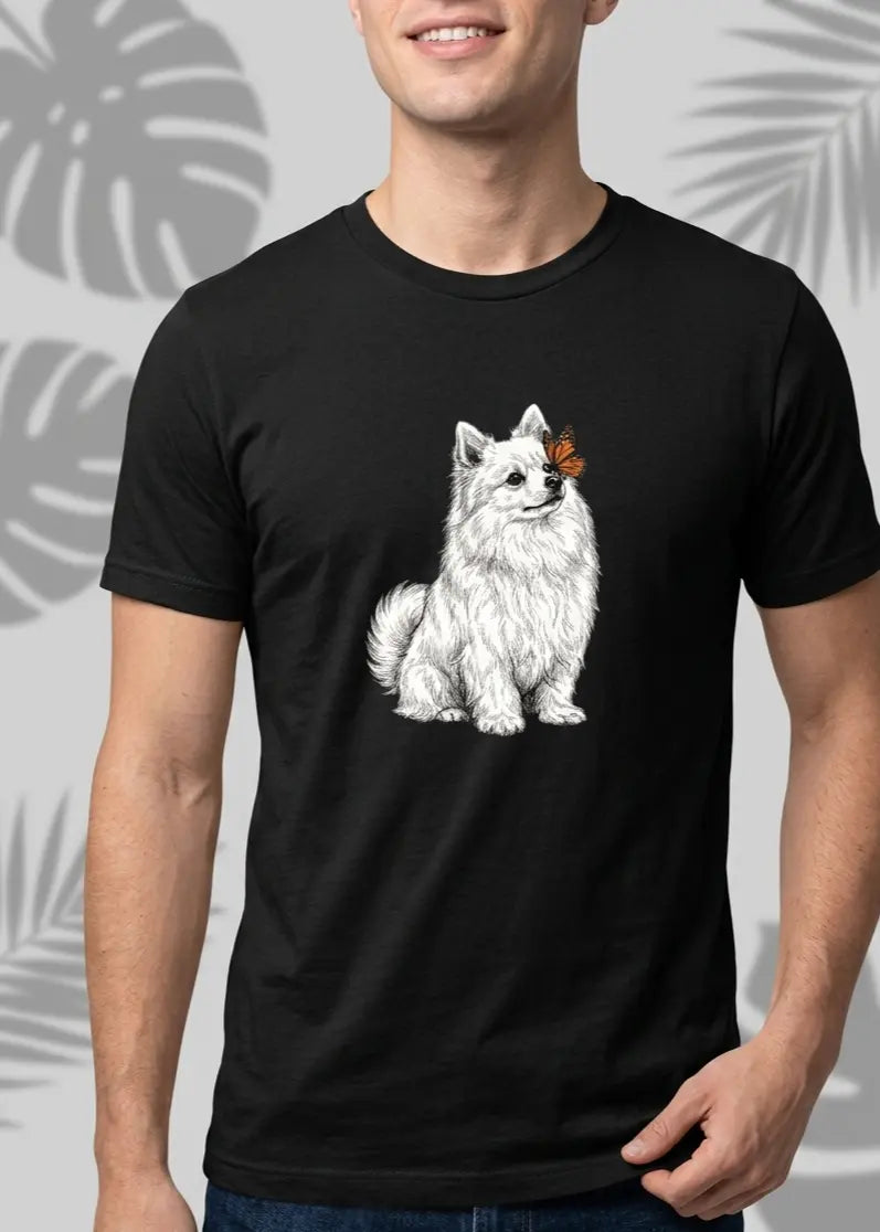 Pomeranian & Butterfly T-Shirt