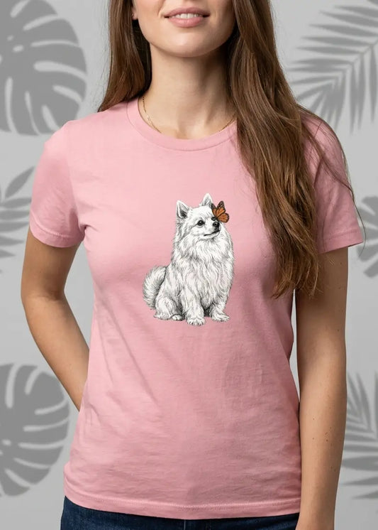 Pomeranian & Butterfly T-Shirt