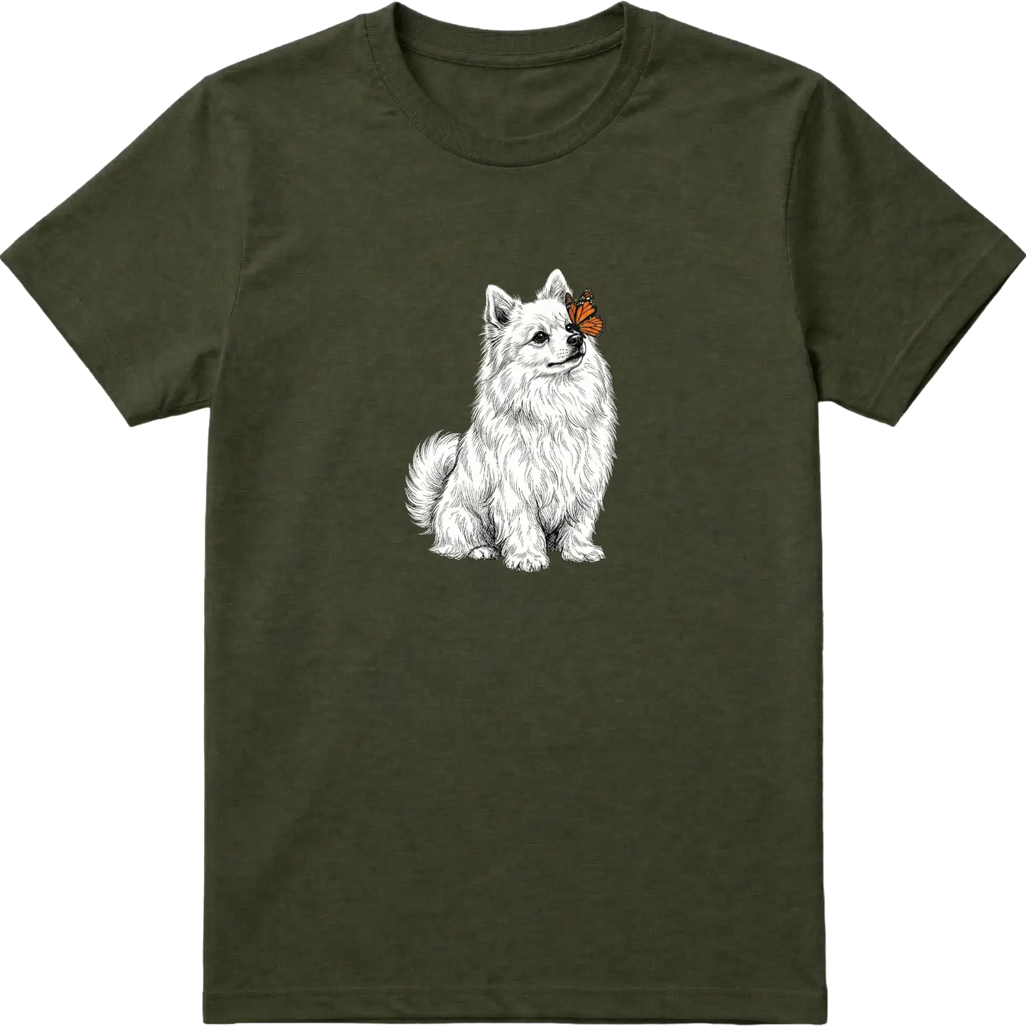 Pomeranian & Butterfly T-Shirt