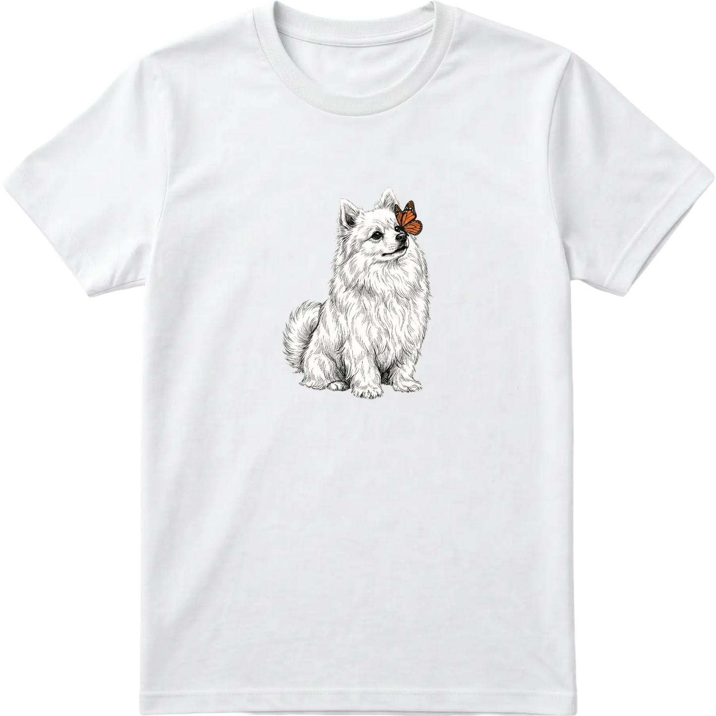 Pomeranian & Butterfly T-Shirt