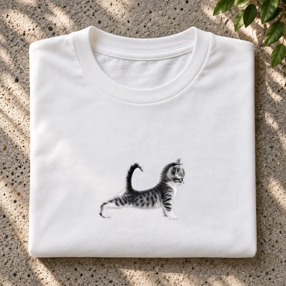 Stretchy Little Cat T-Shirt
