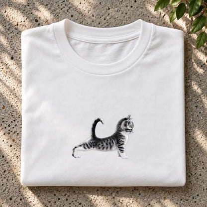 Stretchy Little Cat T-Shirt