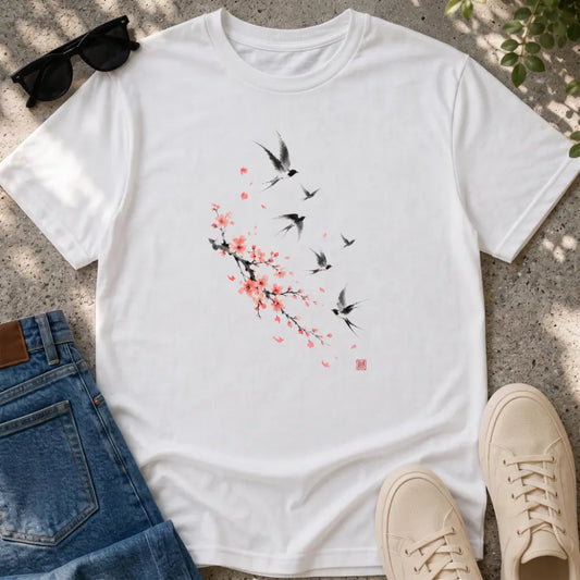 Swallow & Cherry Blossom T-Shirt