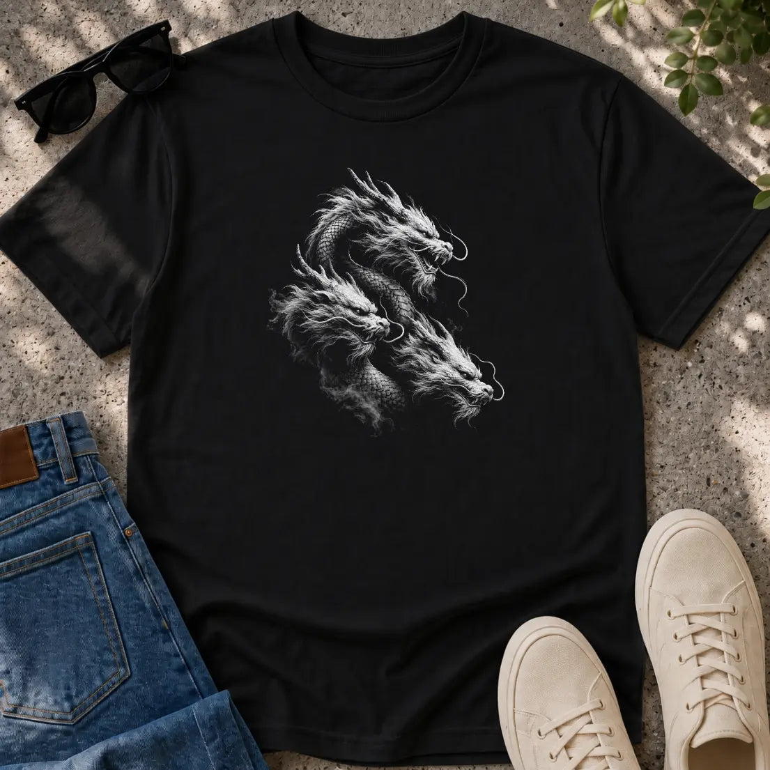 Three Shadows Dragon T-Shirt